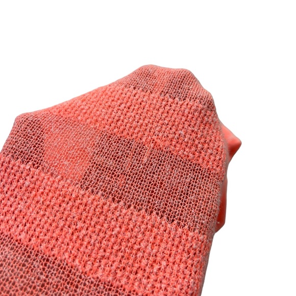 Miss Me Womens Sz Medium Bright Coral 3/4 Sleeve Knit Hooded Lightweight Sweater - Picture 14 of 16